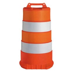 Channelizer Drum W/ Reflectives And