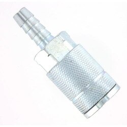 3/8" Type G Steel Hose Barb Coupler