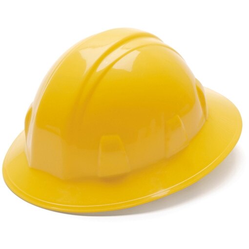 Yellow Full Brim Style 6 Point