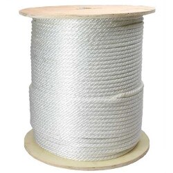 5/8"x 600 foot white nylon rope